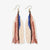 Camielle Abstract Stripe Beaded Fringe Earrings Sedona Wholesale