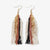 Camielle Abstract Stripe Beaded Fringe Earrings Mixed Metallic Wholesale