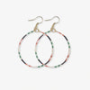 Kelly Color Block Beaded Hoop Earrings Desert Wholesale