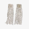 Marilyn Solid Beaded Fringe Earring Silver Wholesale