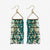 Patricia Mixed Luxe Bead Gradient Fringe Earrings Emerald Wholesale