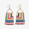 Paige Ascending Blocks Beaded Fringe Earrings Rio Wholesale