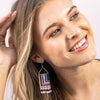 Paige Ascending Blocks Beaded Fringe Earrings St. Tropez Wholesale