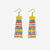 Billie Mixed Horizontal Stripes Beaded Fringe Earrings Amalfi Wholesale