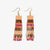 Billie Mixed Horizontal Stripes Beaded Fringe Earrings Jaipur Wholesale