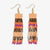 Billie Mixed Horizontal Stripes Beaded Fringe Earrings Jaipur Wholesale