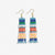 Billie Mixed Horizontal Stripes Beaded Fringe Earrings St. Tropez Wholesale