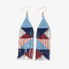 Brittany Mixed Triangles Beaded Fringe Earrings Copenhagen Wholesale