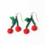 Lottie Cluster Dangle Luxe Earrings Cherry