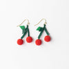 Lottie Cluster Dangle Luxe Earrings Cherry