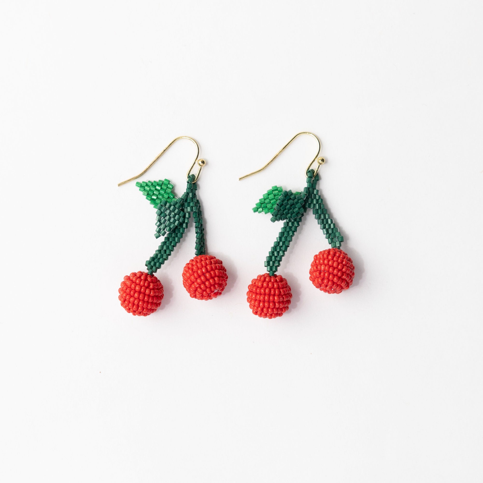 Lottie Cluster Dangle Luxe Earrings Cherry