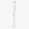 Everly Single Strand 2mm Luxe Bead Necklace Navy and Silver Wholesale