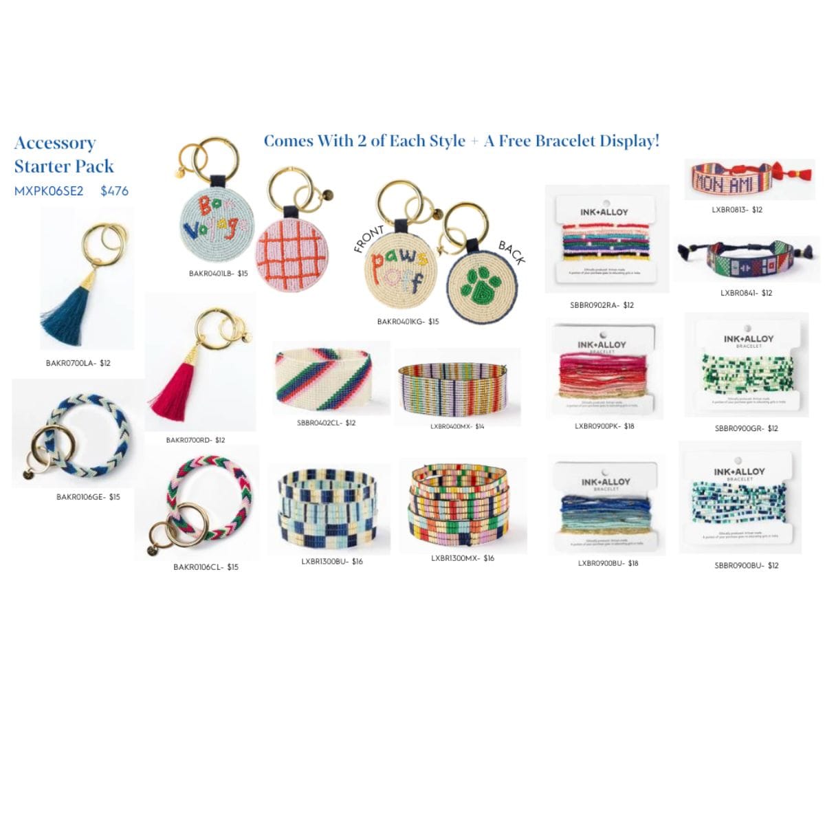 To The Sea Bracelet & Accessories Starter Pack with Free Display