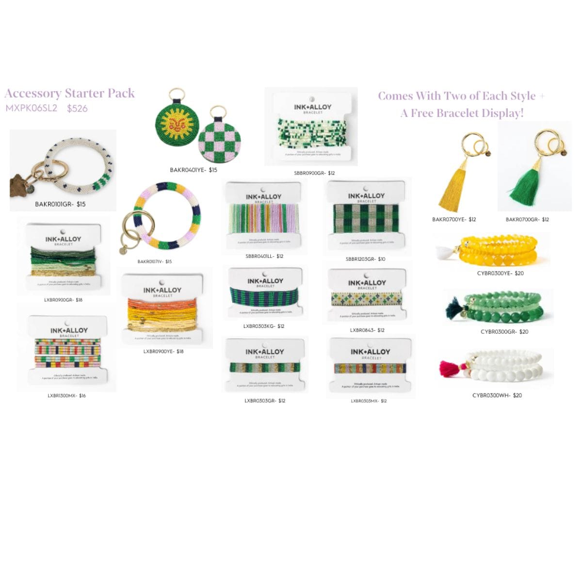 Soleil Bracelet & Accessories Starter Pack with Free Display