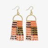 Allison Horizontal Striped Grid Beaded Earrings Jaipur Wholesale