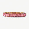 Etta Small Rectangle Stone Stretch Bracelet Blush Wholesale