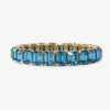 Etta Small Rectangle Stone Stretch Bracelet Teal Wholesale