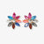 Dahlia Multi Mixed Post Earrings Rainbow Wholesale