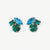 Bailey Multi Mixed Post Earrings Green Wholesale