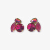 Bailey Mixed Post Earrings Magenta Wholesale