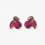 Bailey Mixed Post Earrings Magenta Wholesale