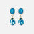 Allysa Solid Dangle Earrings Turquoise Wholesale