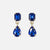 Allysa Solid Dangle Earrings Blue Wholesale