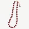 Aurora Medium Round Stone Prism Necklace Red Wholesale