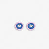 Rowan Circles Beaded Post Earrings Light Lavender Wholesale