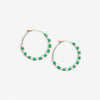 Victoria Mixed Beaded Hoop Earrings St. Tropez Wholesale