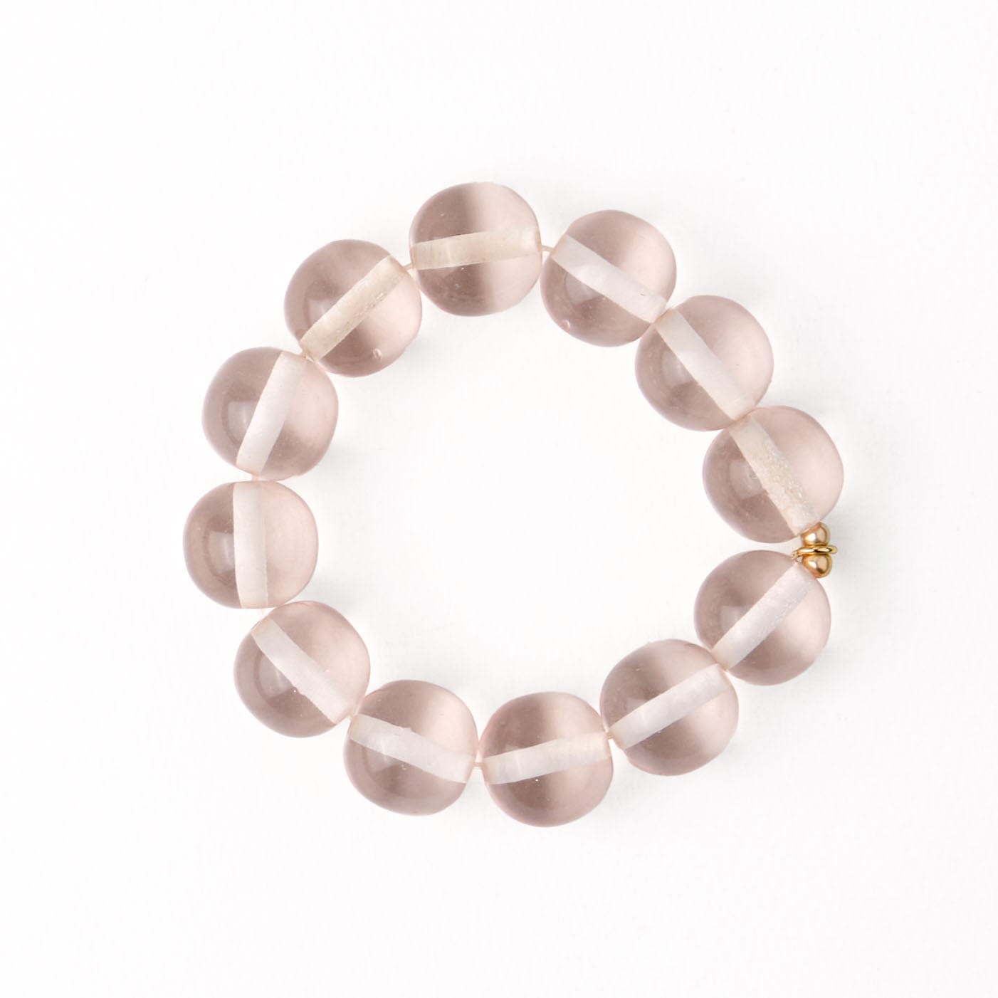 Cece Large Resin Bead Bracelet Clear Wholesale