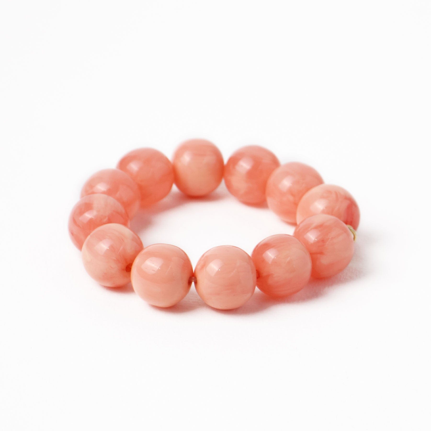 Cece Large Resin Bead Bracelet Coral Wholesale