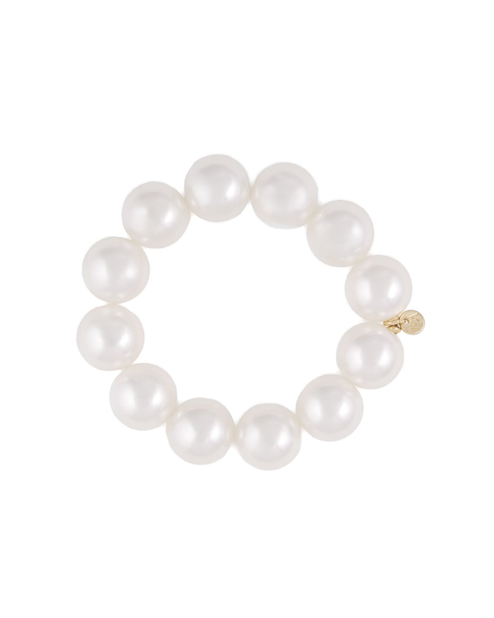 Cece Large Bead Bracelet Pearls