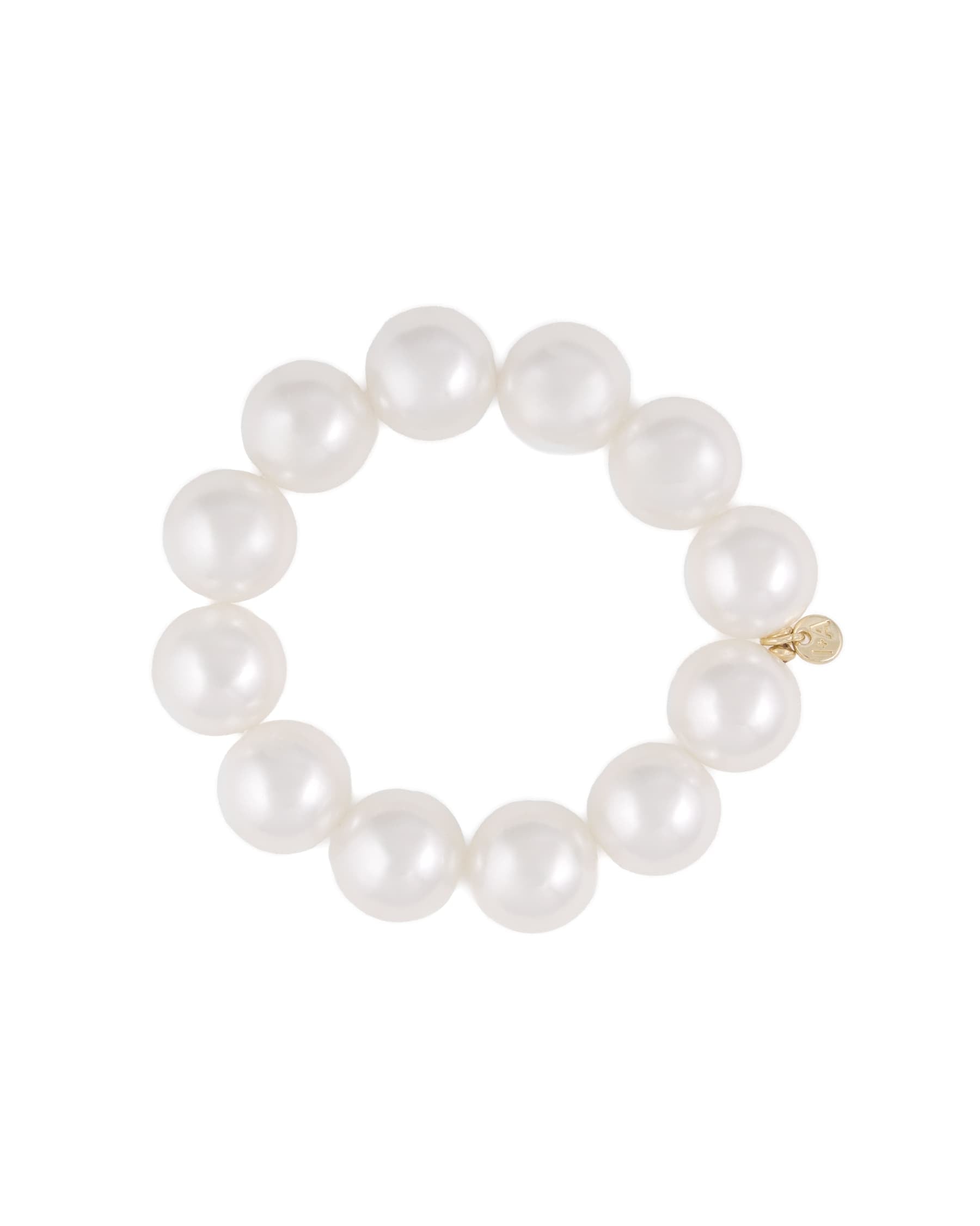 Cece Large Bead Bracelet Pearls