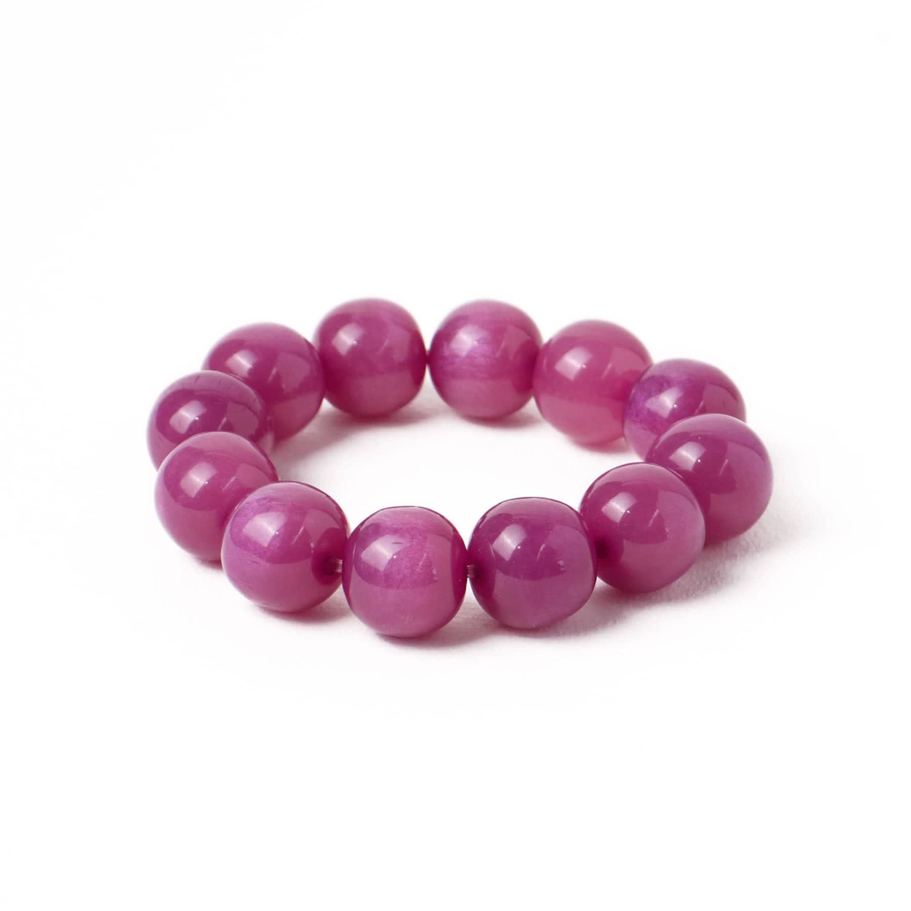 Cece Large Resin Bead Bracelet Purple Wholesale