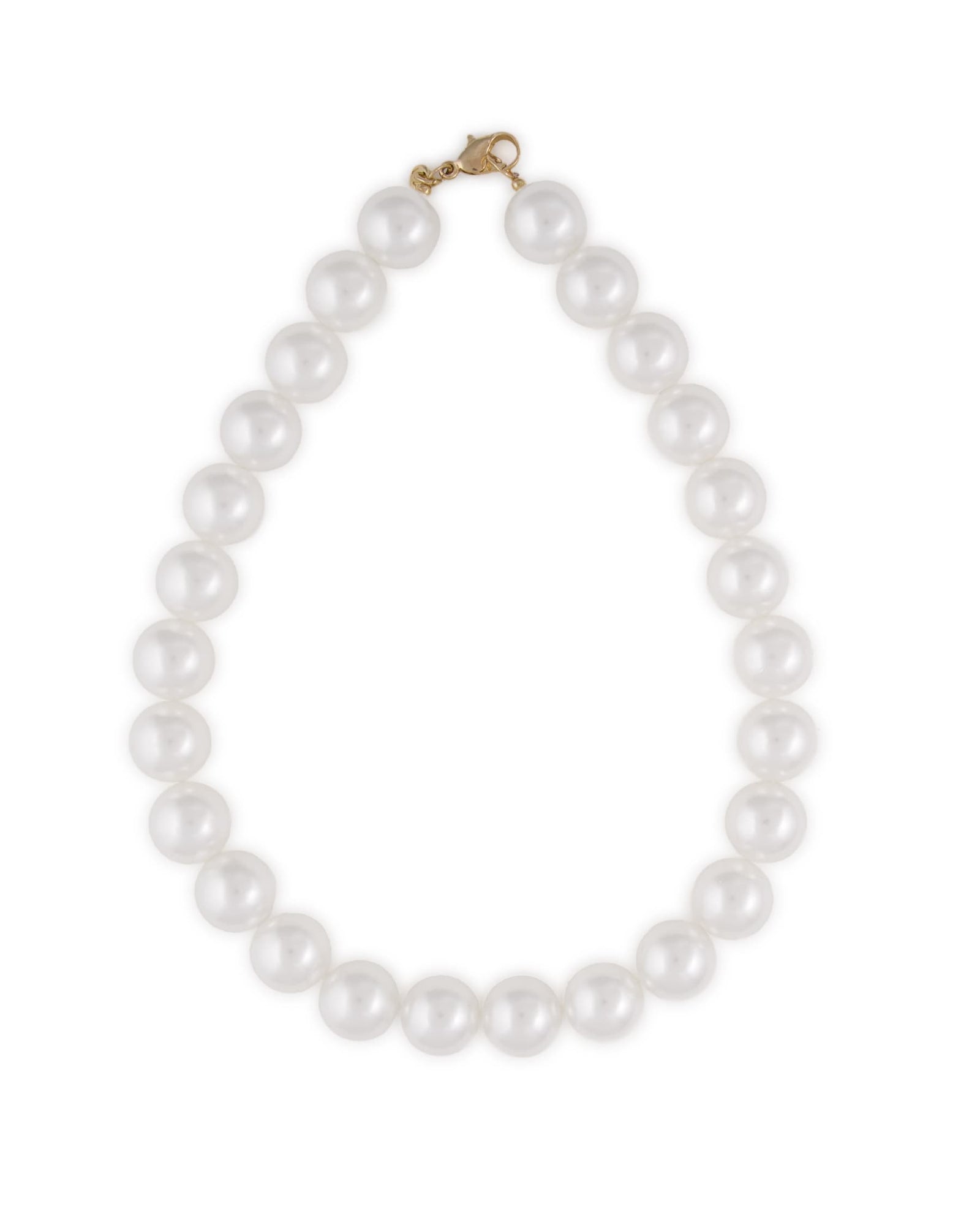 Iris Large Bead Necklace Pearls