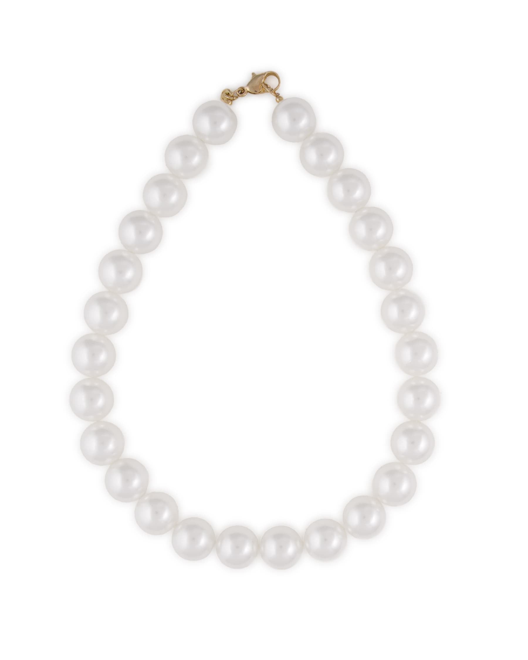 Iris Large Bead Necklace Pearls