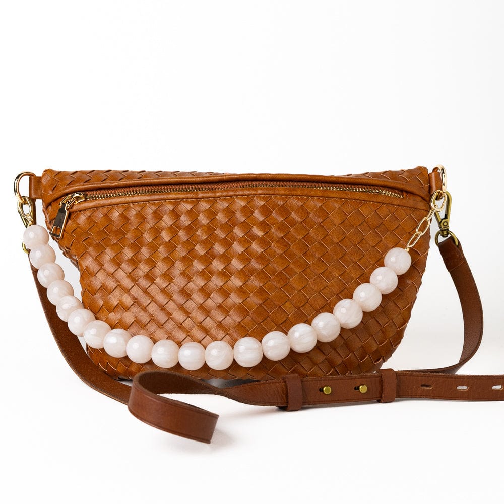 Iris Large Resin Bead Necklace Milky White Wholesale