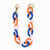 Game Day Beaded Bag Chain Blue + Orange Wholesale