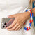 Game Day Beaded Bag Chain Blue + Crimson Wholesale