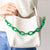 Celine Beaded Chain Link Bag & Phone Accessory Green