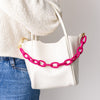 Celine Beaded Chain Link Bag &amp; Phone Accessory Hot Pink