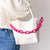 Celine Beaded Chain Link Bag & Phone Accessory Hot Pink
