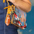 Game Day Beaded Bag Chain Red + Black Wholesale