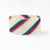 Penelope Stripe Diagonal Seed Bead Bracelet Ivory Navy Green Red