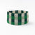 Kendall Gingham Beaded Stretch Bracelet Green