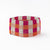 Kendall Gingham Beaded Stretch Bracelet Pink