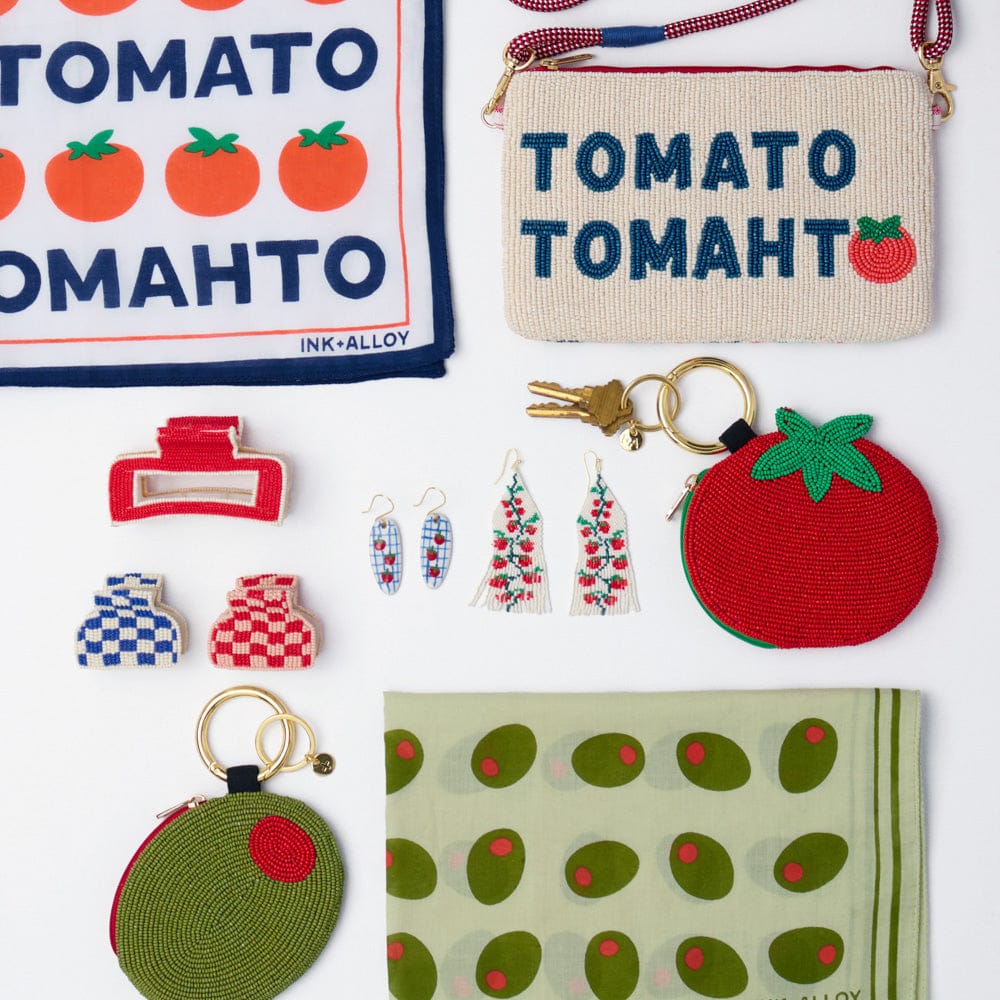 Carson Tomato Tomahto Print Scarf 21x21 Wholesale