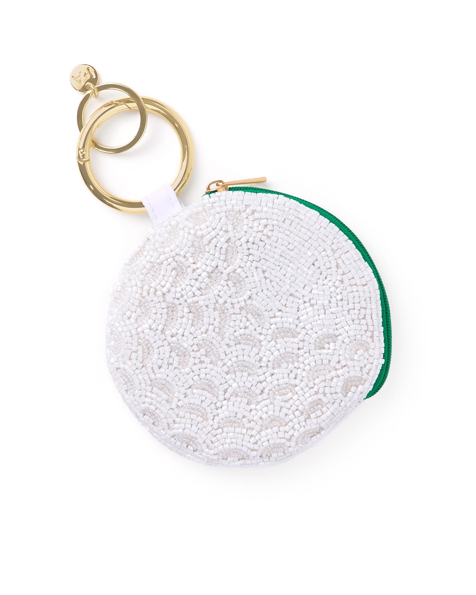 Mary Golf Beaded Coin Purse White Wholesale