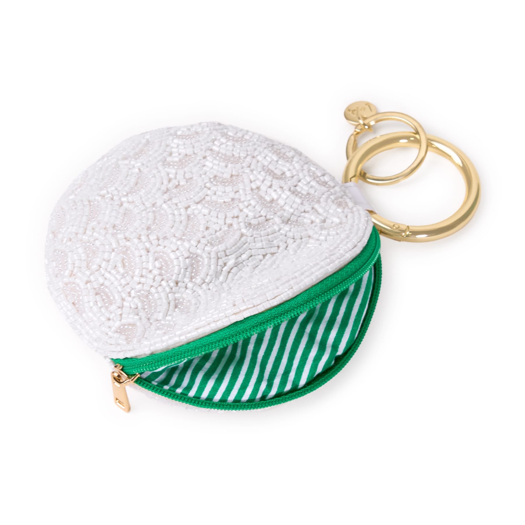 Mary Golf Beaded Coin Purse White Wholesale
